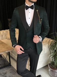 Bojoni Cagliari Green Slim-Fit Tuxedo 3-Piece