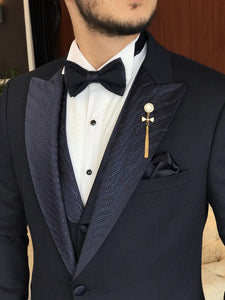 Bojoni Cagliari Navy Slim-Fit Tuxedo 3-Piece