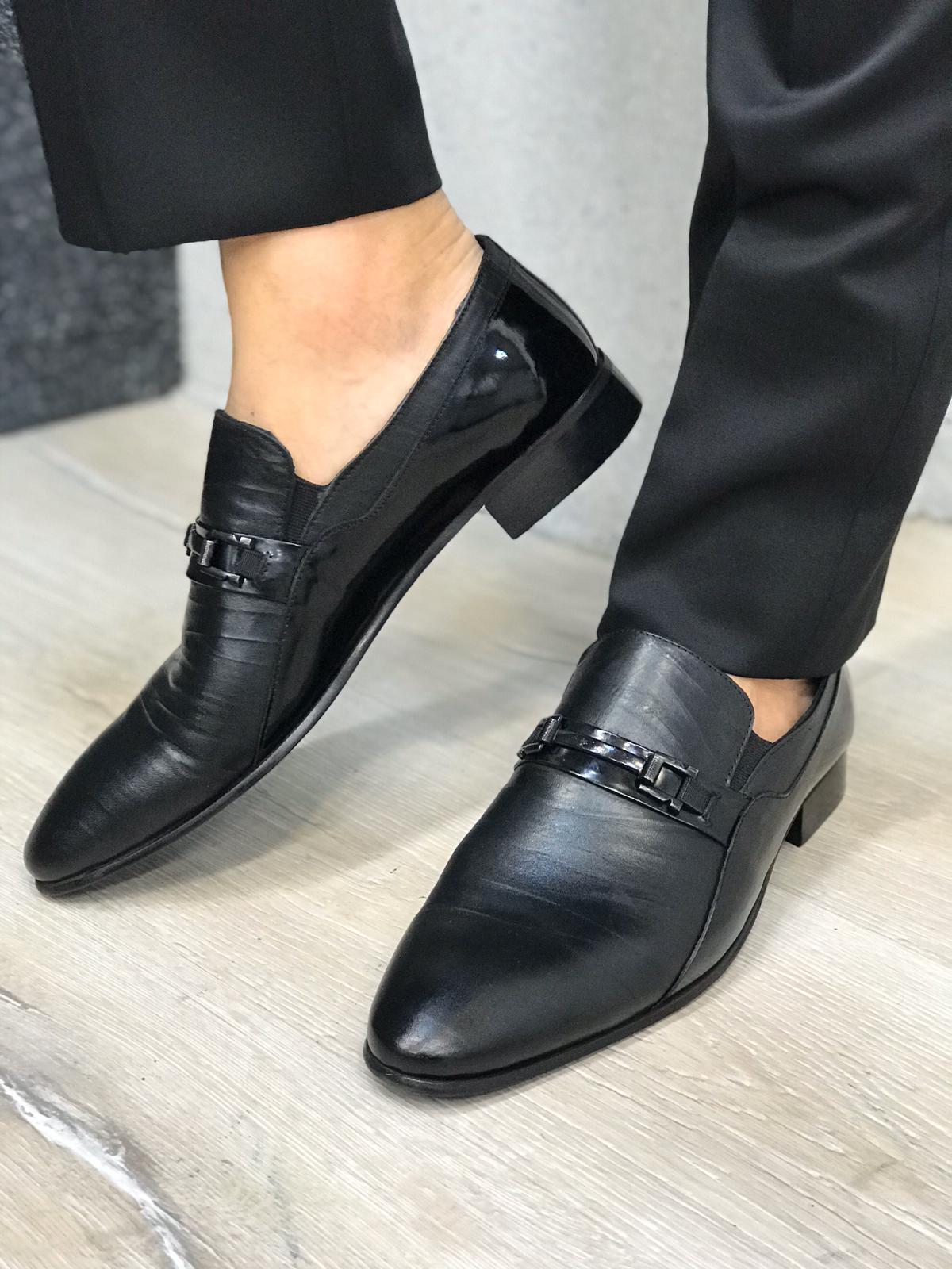 Leone Black Leather Shoes-baagr.myshopify.com-shoes2-BOJONI