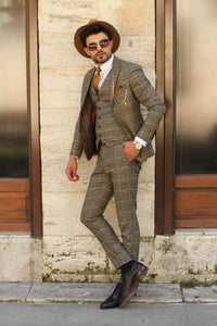 Peter Slim-Fit Plaid Suit Vest-baagr.myshopify.com-suit-BOJONI