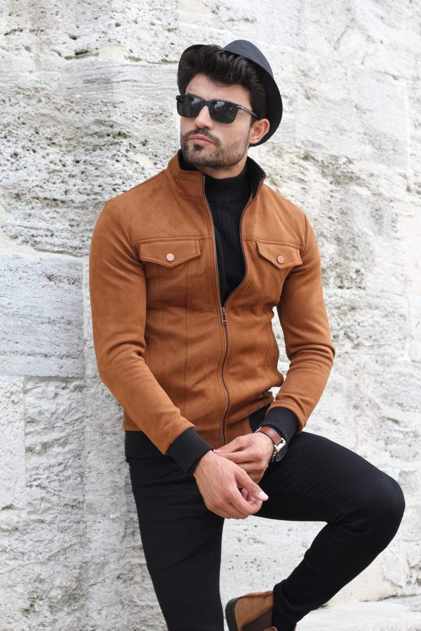 Carlos Slim Fit Coat Camel VICLAN