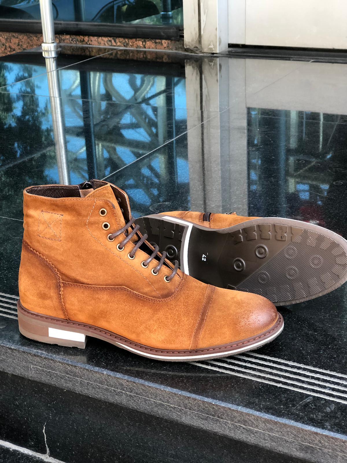 Casual Laced Boots Tan-baagr.myshopify.com-shoes2-BOJONI
