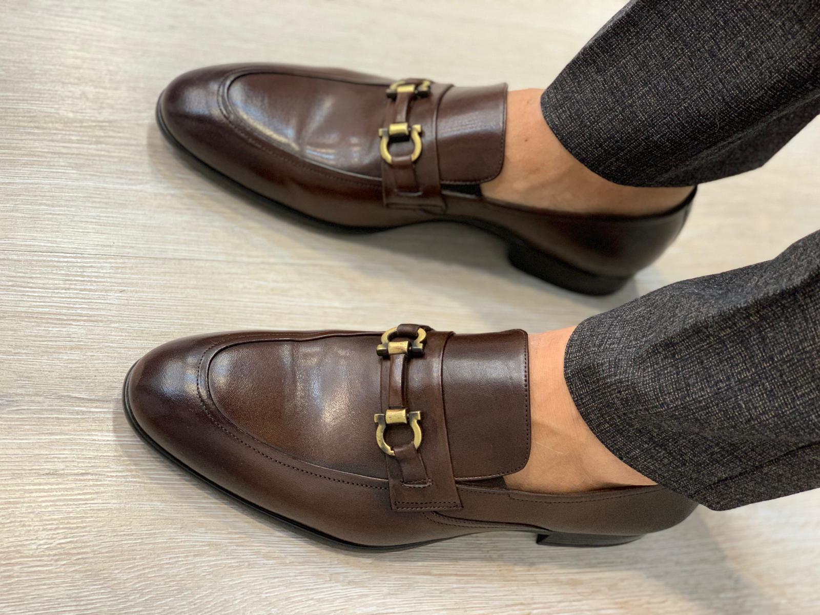 Buckled Suede Shoes Brown-baagr.myshopify.com-shoes2-BOJONI