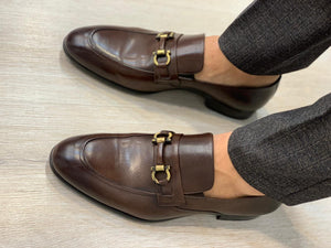 Buckled Suede Shoes Brown-baagr.myshopify.com-shoes2-BOJONI