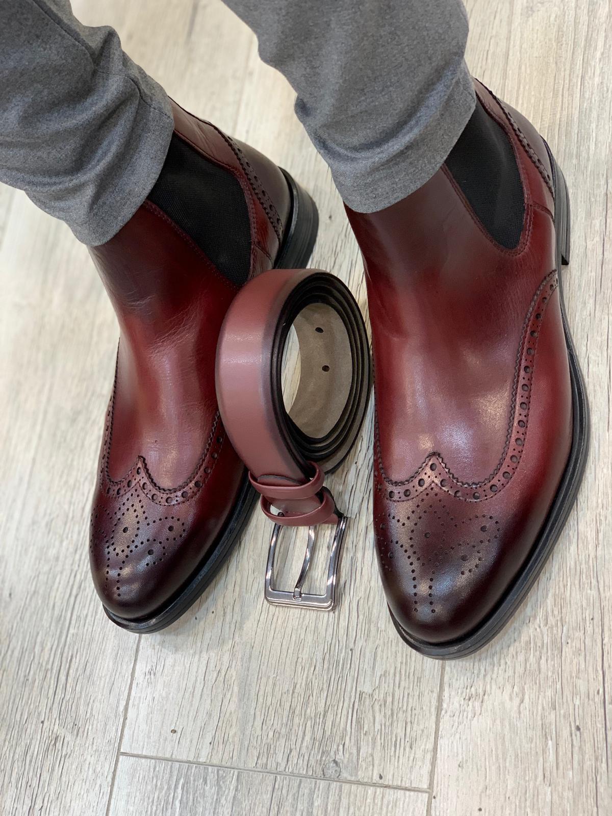 Almiro Red Chelsea Boots-baagr.myshopify.com-shoes2-BOJONI