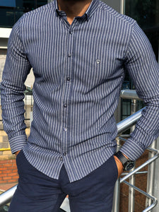 Wales Slim-Fit Striped Shirt in 2 Colors-baagr.myshopify.com-Shirt-BOJONI