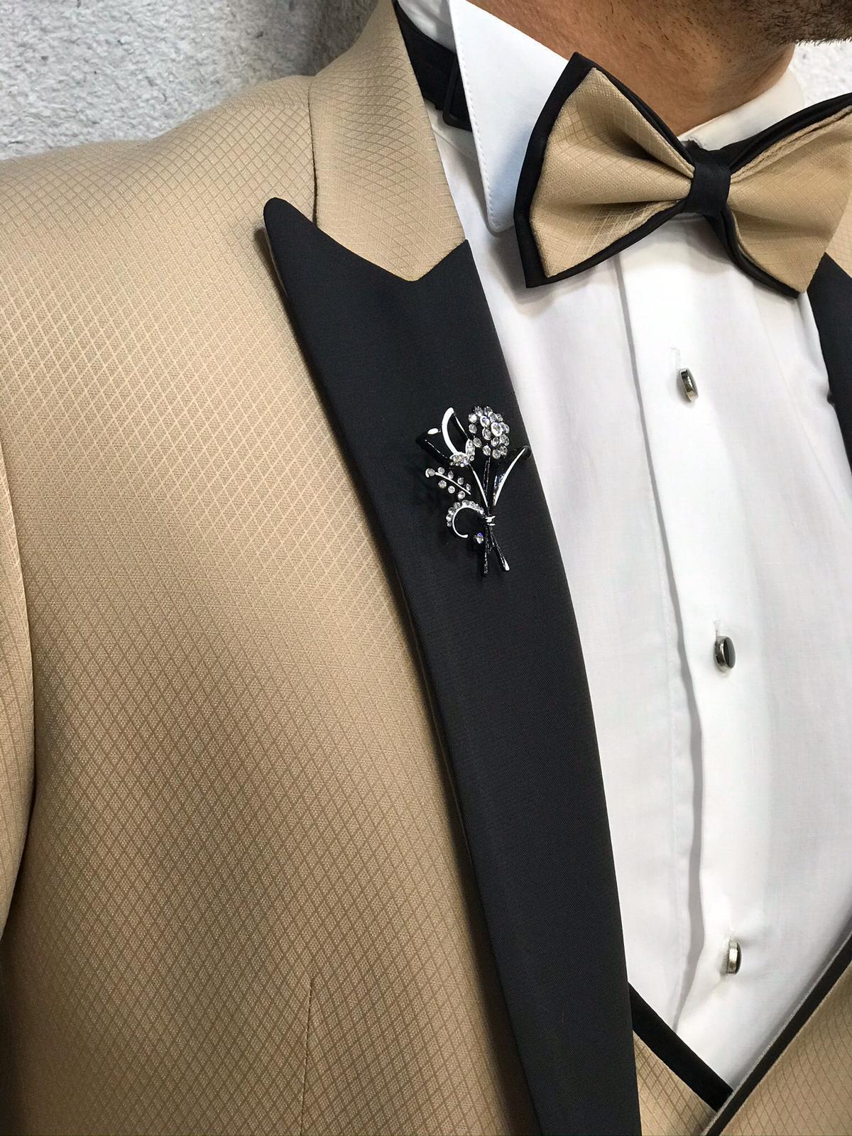 Royal Golden Slim Fit Tuxedo-baagr.myshopify.com-1-brabion