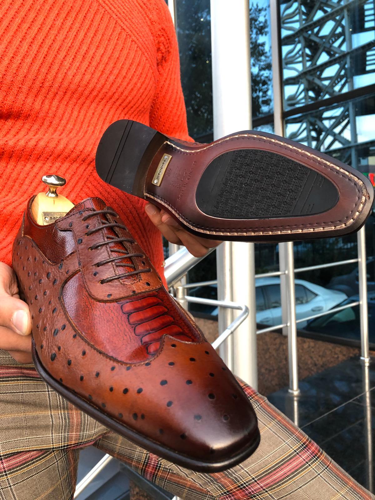 Sardinelli Classic Leather Shoes Tan-baagr.myshopify.com-shoes2-BOJONI