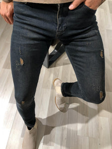 Magnum Slim-Fit Ripped Jeans Khaki-baagr.myshopify.com-Pants-BOJONI
