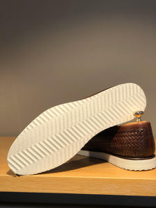 Bojoni Knitted Leather With Tassels Shoes Brown-baagr.myshopify.com-shoes2-BOJONI