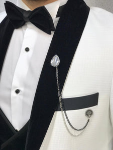 Zerno Velvet Slim Fit White Tuxedo-baagr.myshopify.com-1-BOJONI