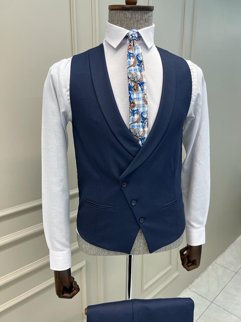 Benson Slim Fit Dark Blue Suit