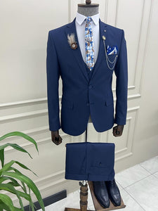 Benson Slim Fit Dark Blue Suit