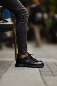 Leon Itlian Sole Black Sneakers