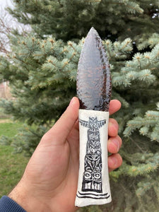 Bojoni Obsidian Natural Knife Natural Age Stone 