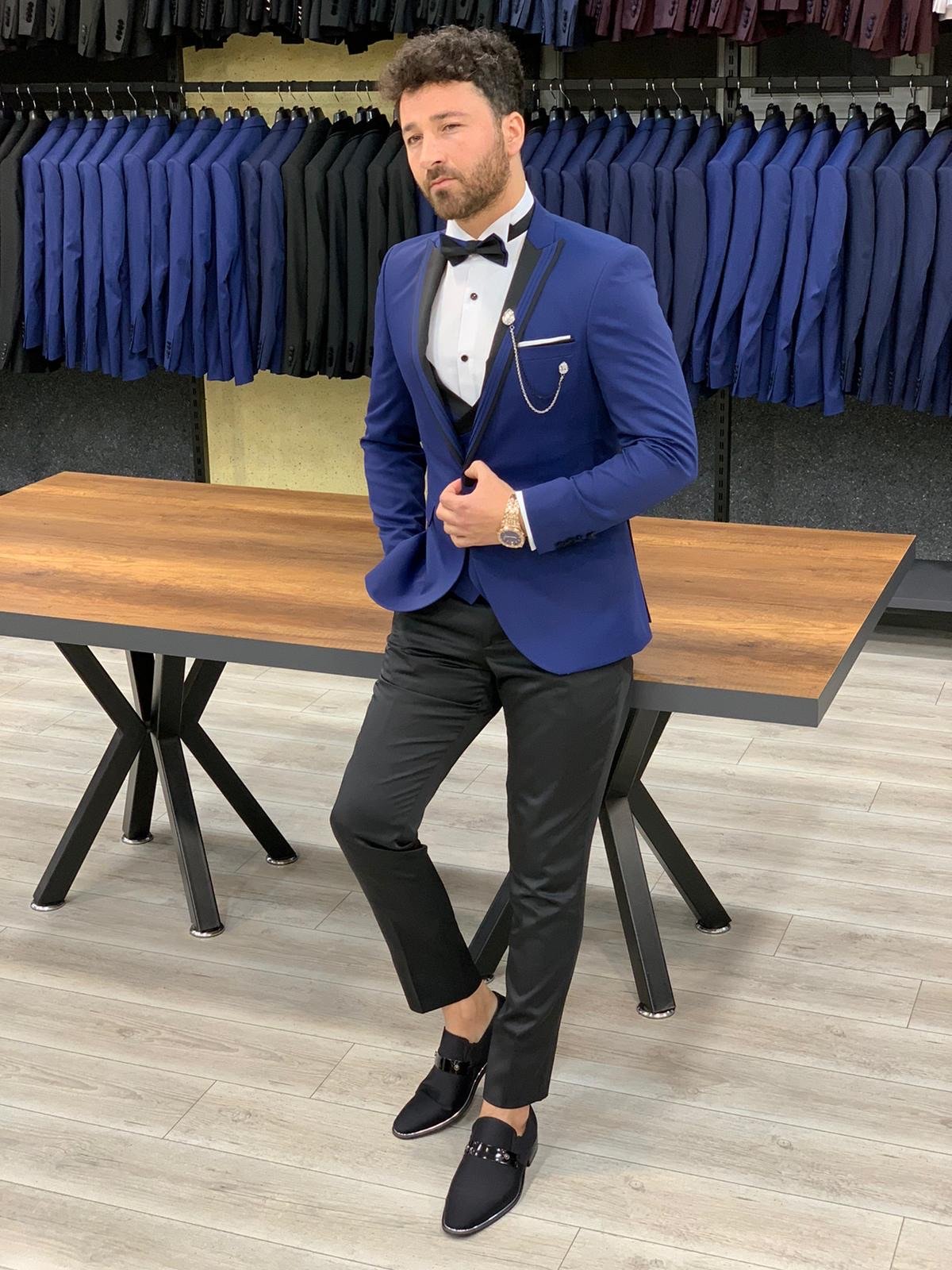 Forenza Royal Slim Fit  Sax Tuxedo-baagr.myshopify.com-1-BOJONI