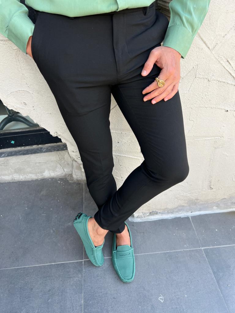 Bojoni Magri  Slim Fit Black  Pants