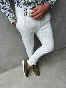 Bojoni Fremont  Slim Fit White  Pants