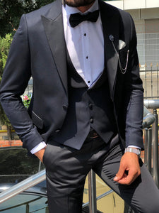 Cristian Slim-Fit Tuxedo Suit Vest Dark Blue-baagr.myshopify.com-suit-BOJONI