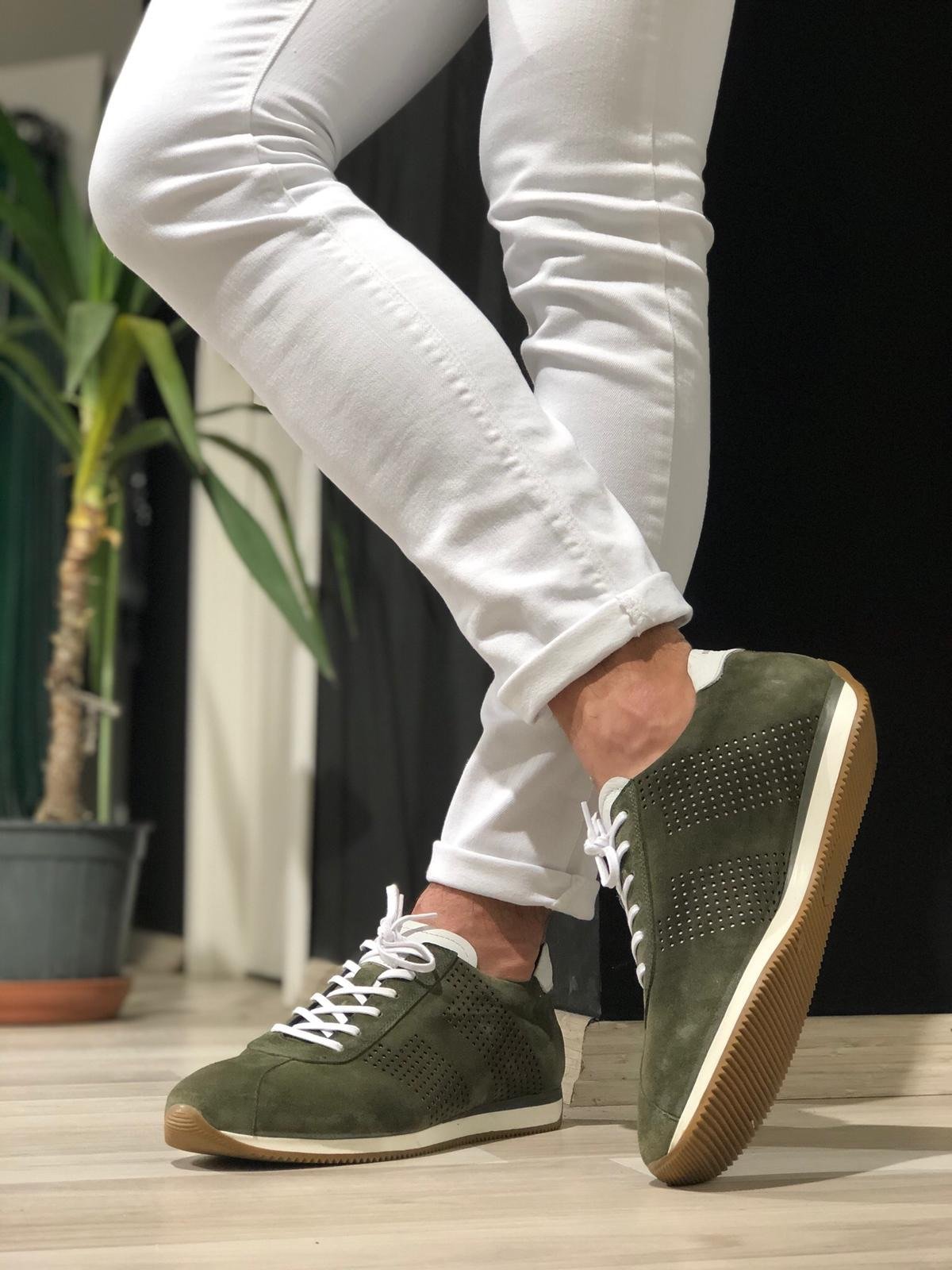 Casual Lace-Up Shoes in Khaki-baagr.myshopify.com-shoes2-BOJONI