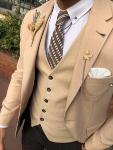 Multi Slim-Fit Suit Vest Beige-baagr.myshopify.com-suit-BOJONI