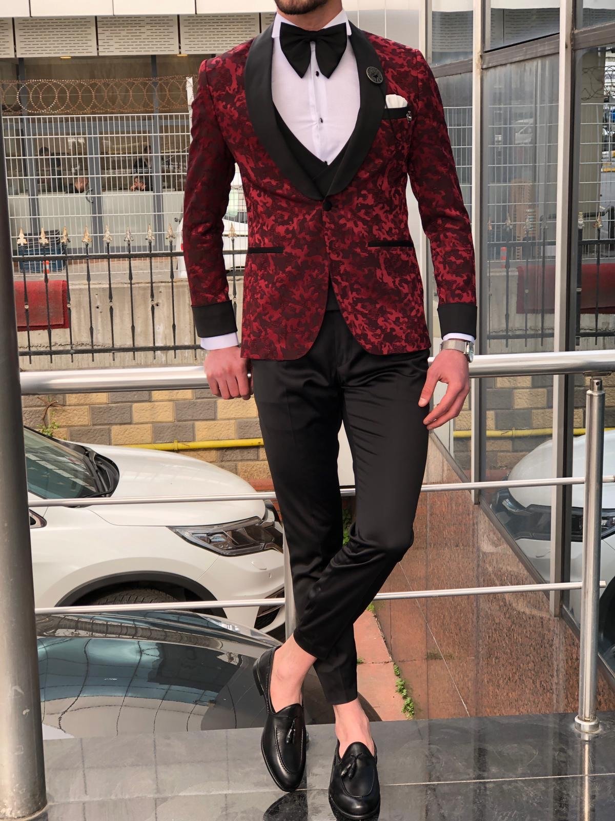 Slim-Fit Tuxedo Suit  Clearetred-baagr.myshopify.com-suit-BOJONI