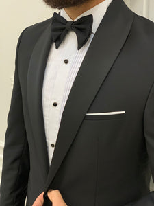 Valencia Black Slim Fit Shawl Collar Tuxedo-baagr.myshopify.com-1-BOJONI