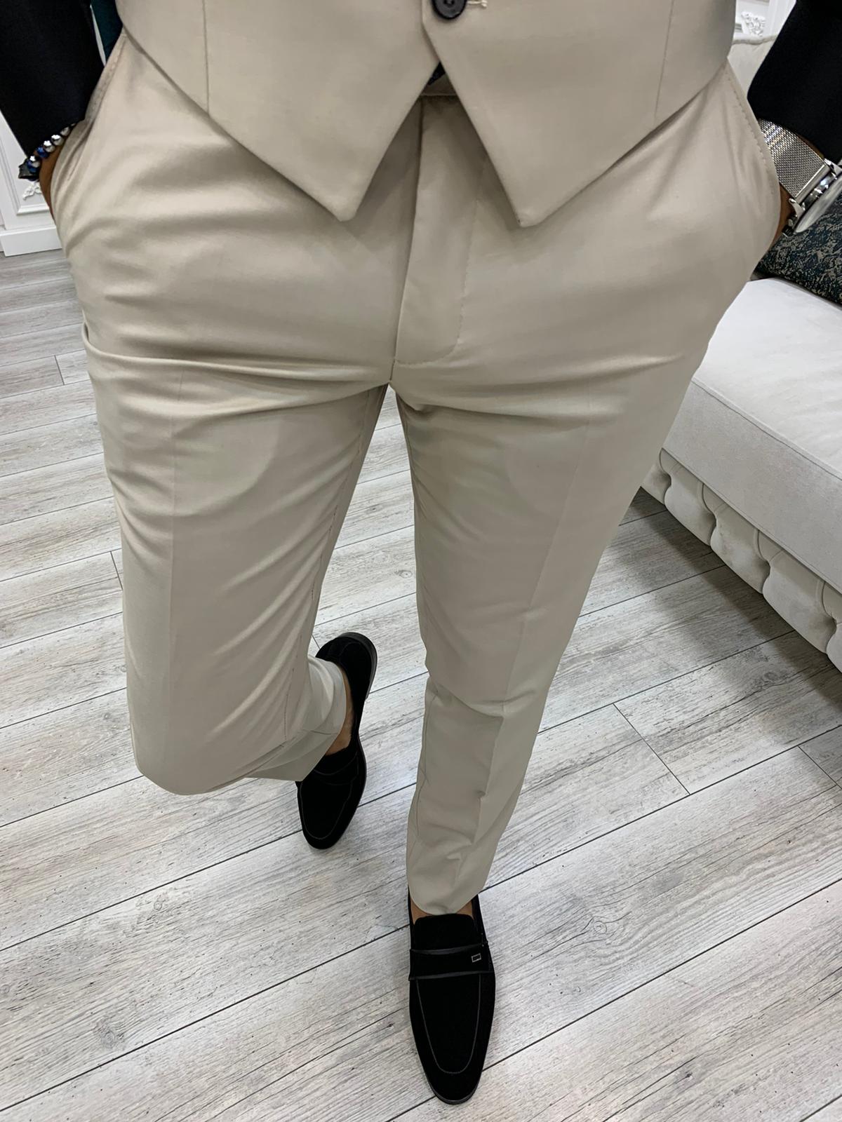 Boston Beige Slim Fit Suit-baagr.myshopify.com-1-BOJONI