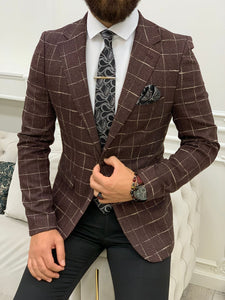 Serra Burgundy Slim Fit Plaid Suit-baagr.myshopify.com-1-BOJONI