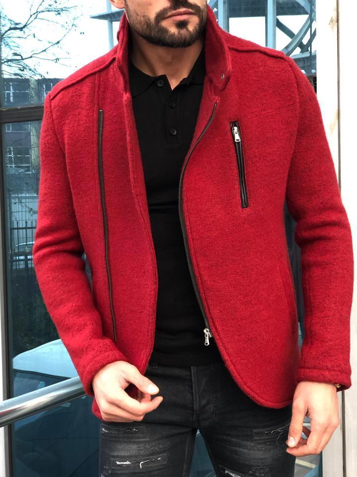 Bernard Wool Red Jacket-baagr.myshopify.com-Jacket-BOJONI