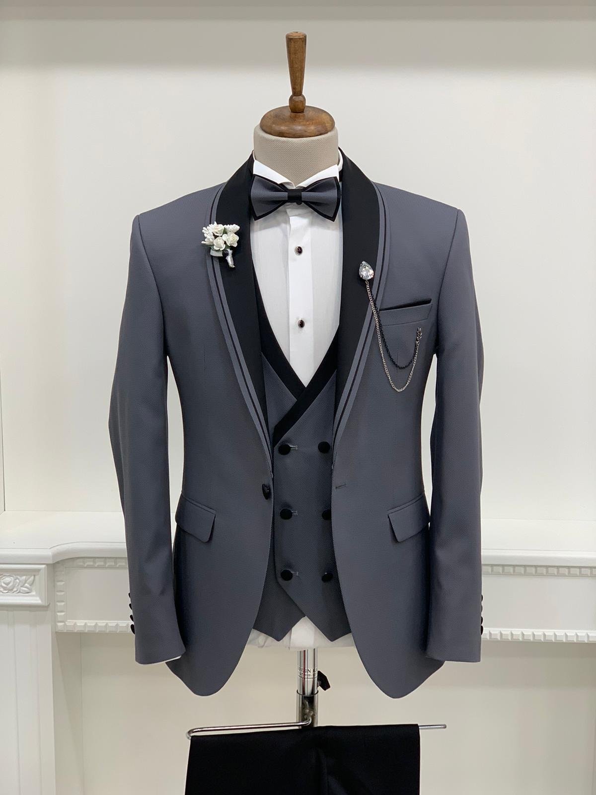 Serra Royal Gray Slim Fit Tuxedo-baagr.myshopify.com-1-BOJONI
