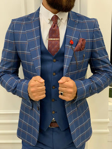 Argeli Blue Plaid Slim Fit Suit-baagr.myshopify.com-1-BOJONI