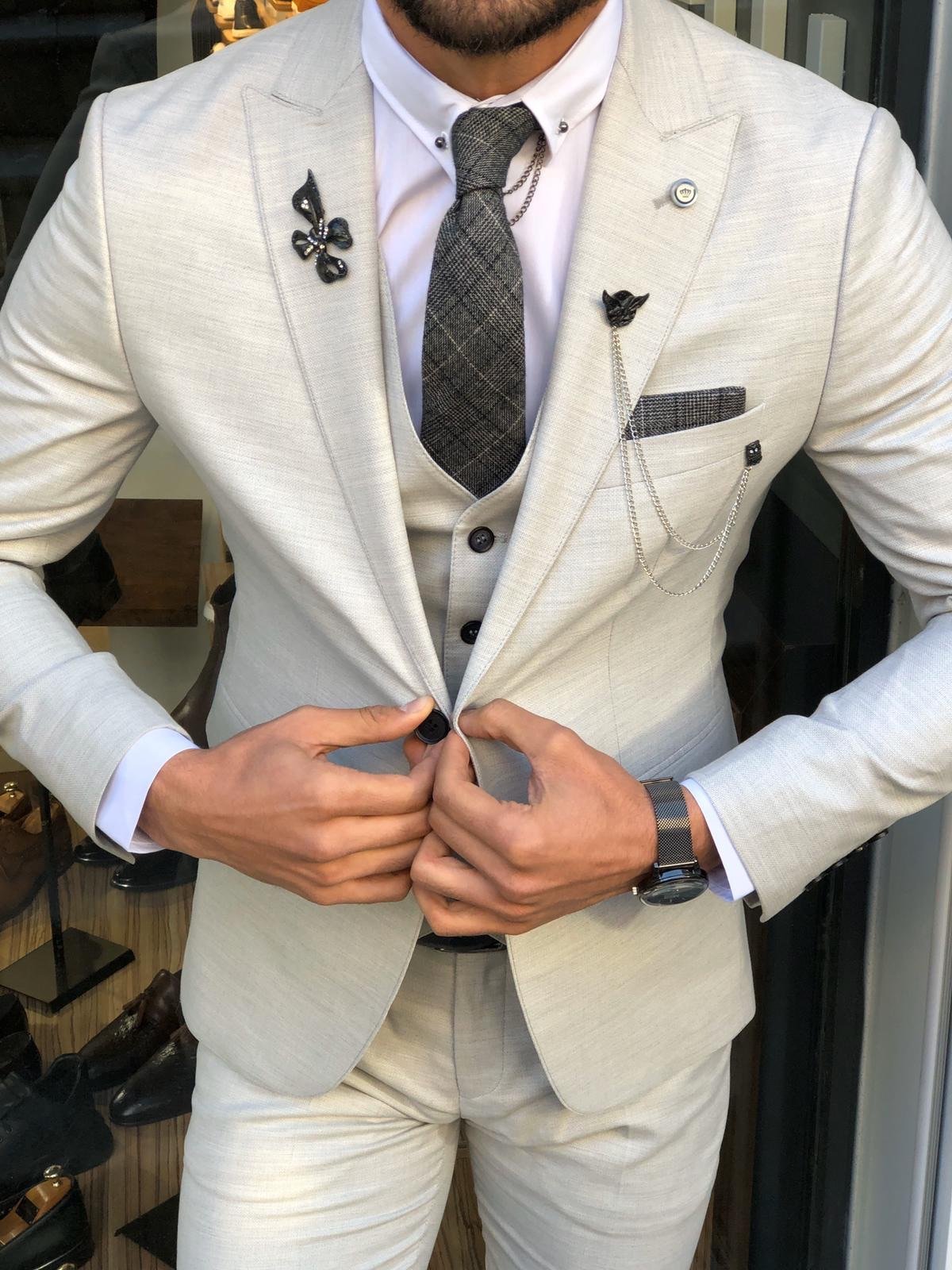 Marc Slim-Fit Suit Vest Gray-baagr.myshopify.com-suit-BOJONI