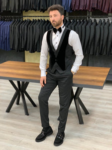 Catani Velvet Black Slim Fit Tuxedo #4-baagr.myshopify.com-1-BOJONI