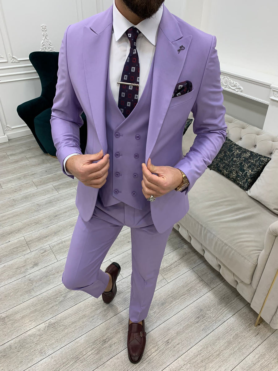 Bojoni Monte Purple Slim Fit Suit | VICLAN