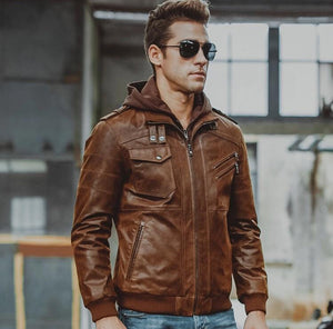 Vintage Leather Jacket (2 Colors)-baagr.myshopify.com-Jacket-BOJONI