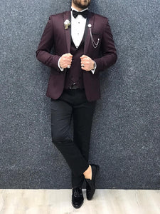 Nova Slim Fit Claret Red II Tuxedo-baagr.myshopify.com-1-BOJONI