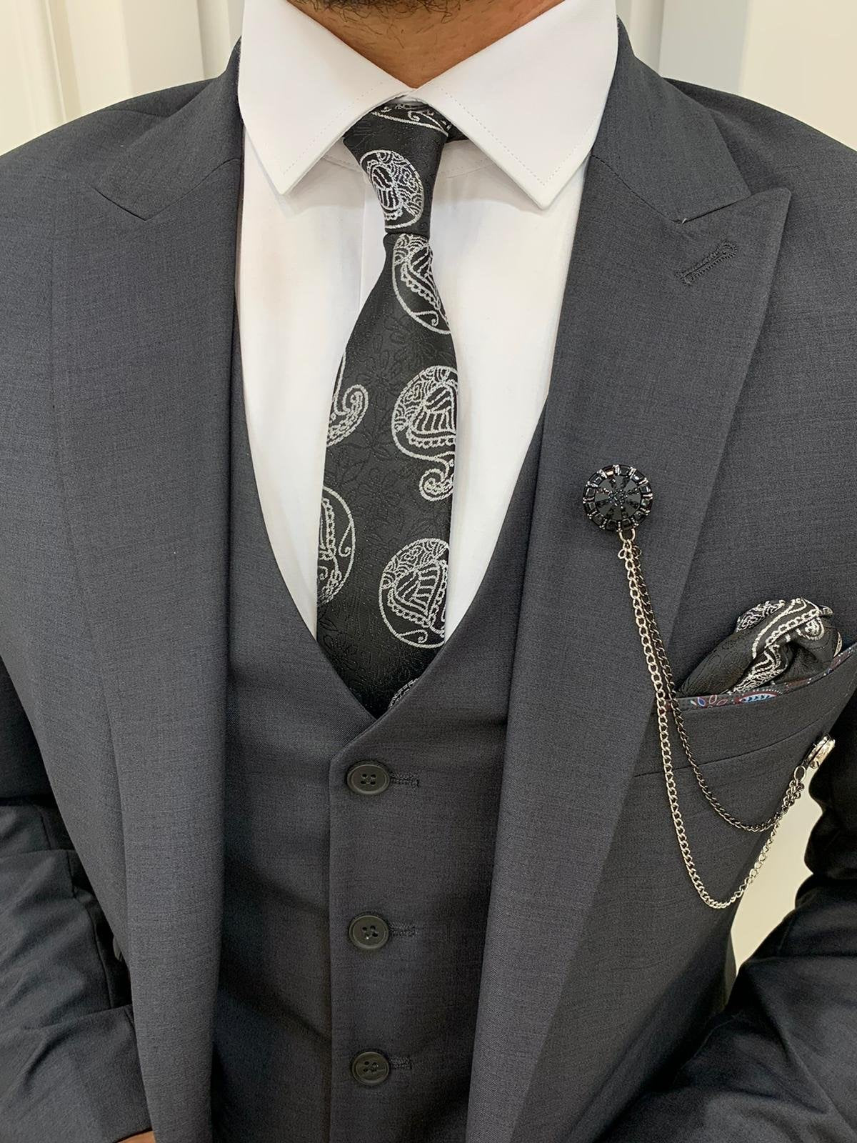 Forenzax Dark Grey Slim Fit Suit-baagr.myshopify.com-1-BOJONI