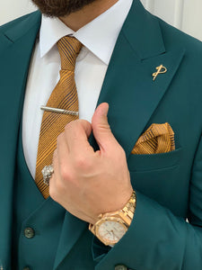 Bojoni Monte Green  Slim Fit Suit