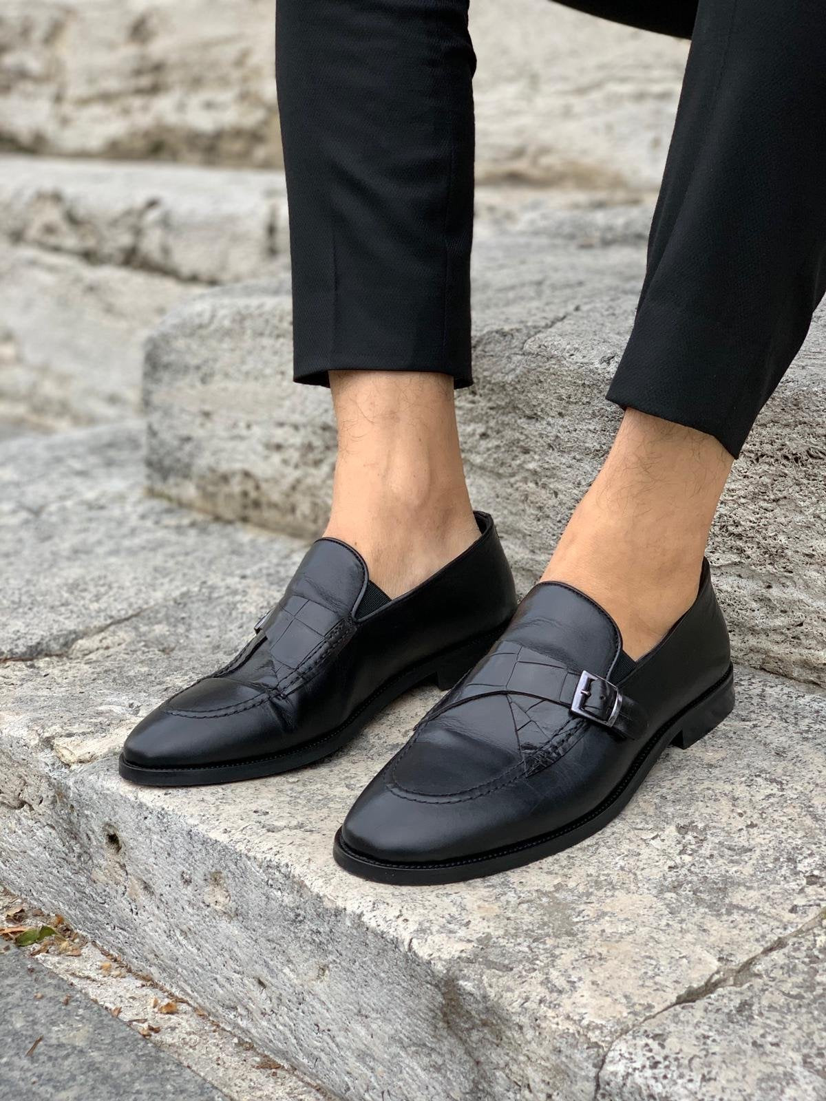 Stanoss Black Buckle Shoes-baagr.myshopify.com-shoes2-brabion