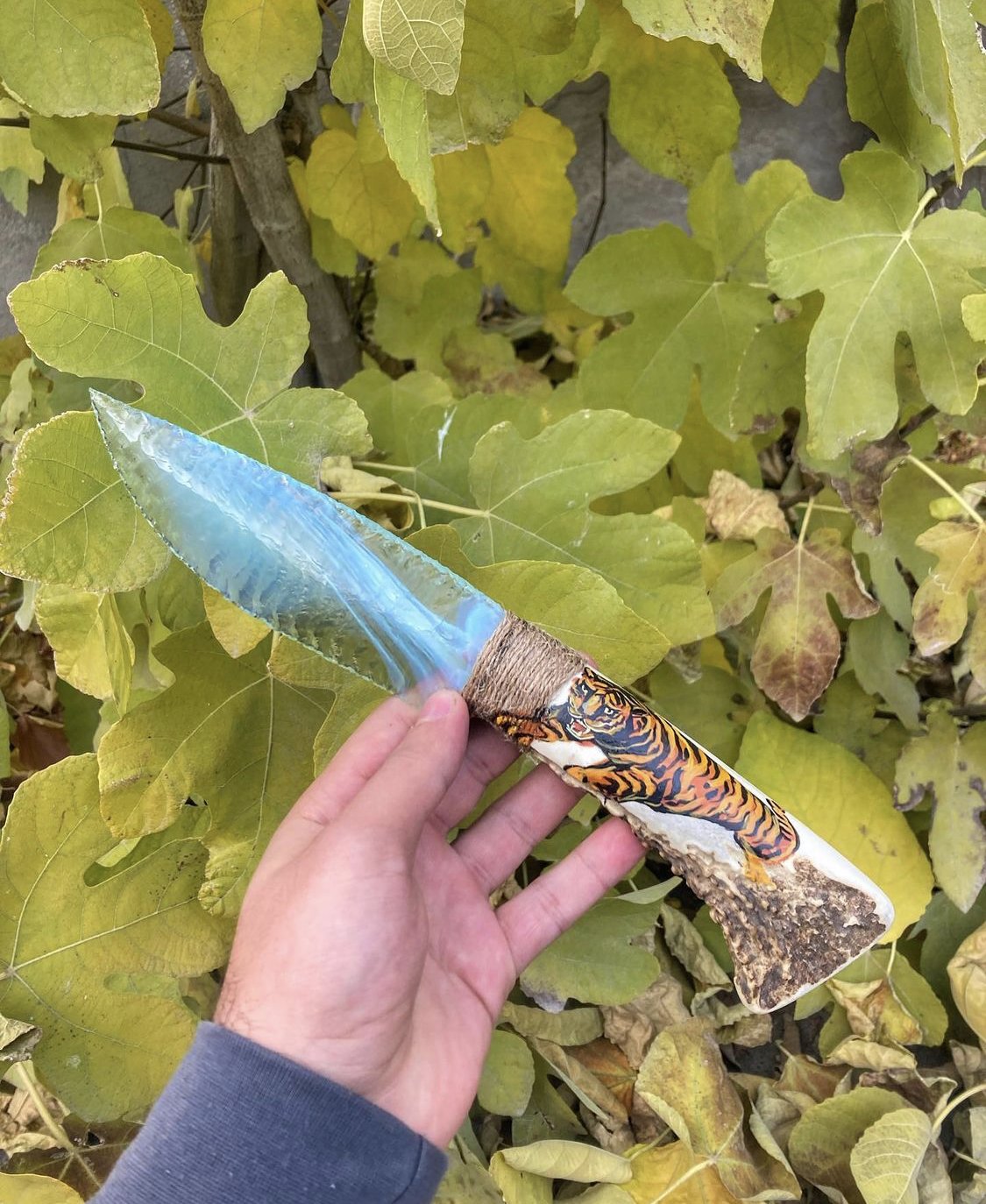 Bojoni Opalite Handmade Sharp Knife Natural Stone 