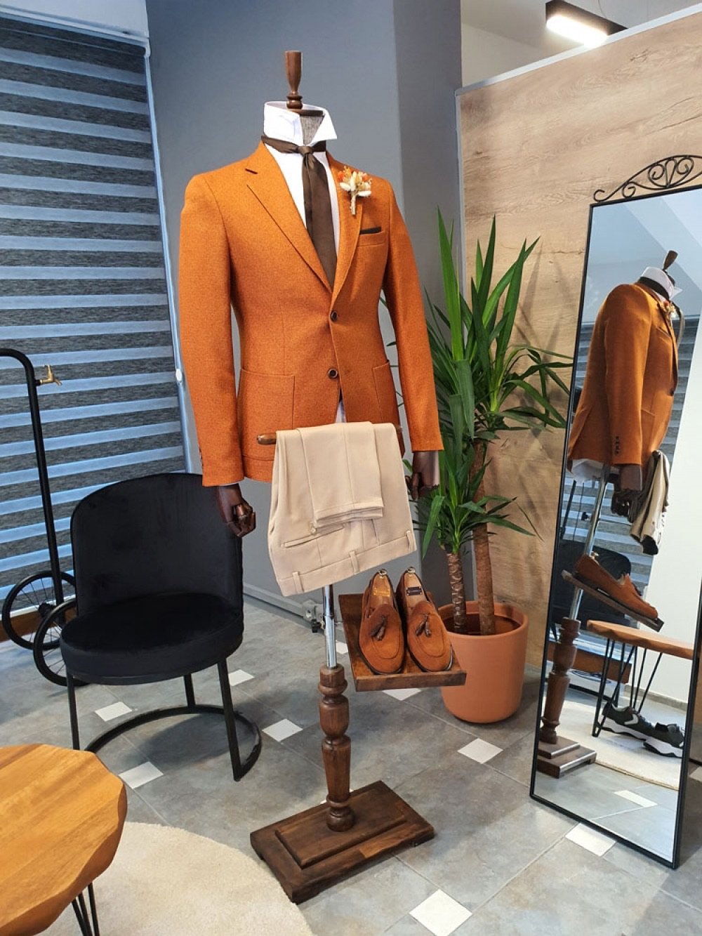 Bojoni Camel Slim Fit Suit-baagr.myshopify.com-suit-BOJONI