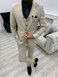 Boston Beige Slim Fit Suit-baagr.myshopify.com-1-BOJONI