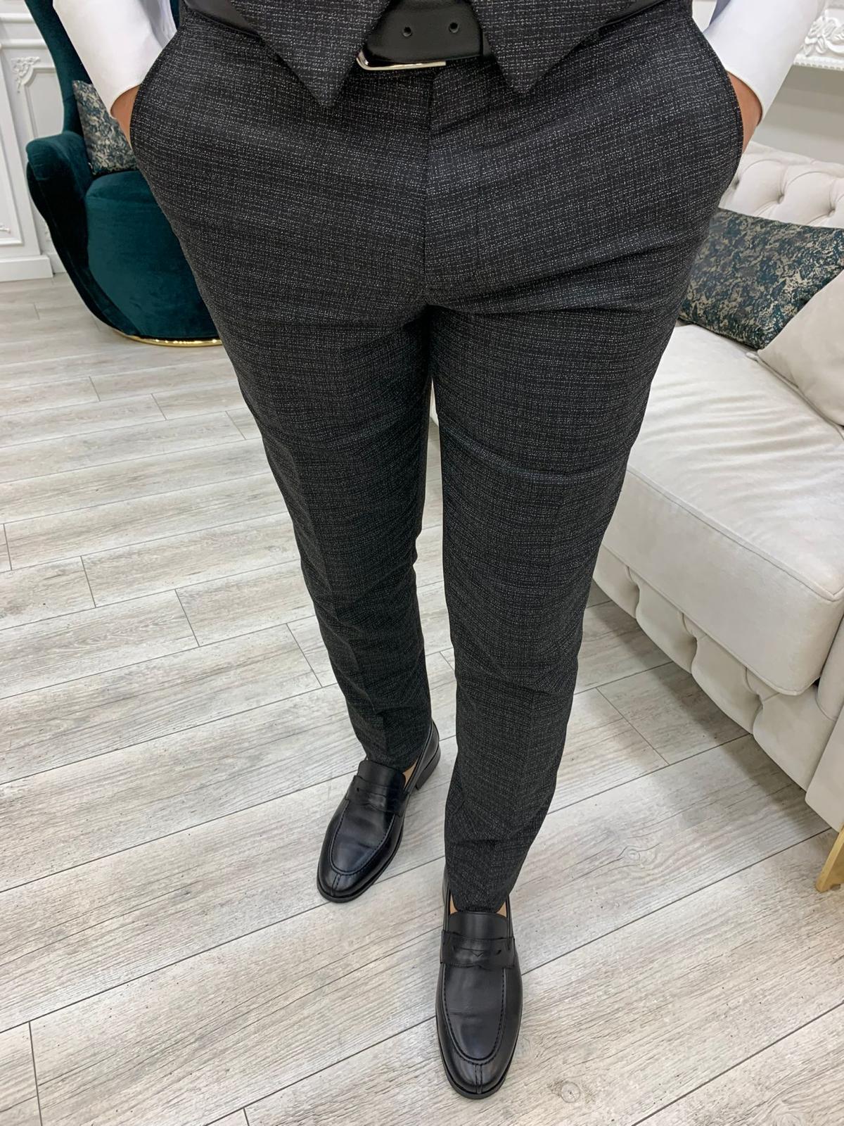 Vince Gray Slim Fit Plaid Suit-baagr.myshopify.com-1-BOJONI