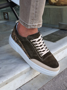 Forenzax Khaki High-Top Suede Sneakers-baagr.myshopify.com-shoes2-brabion