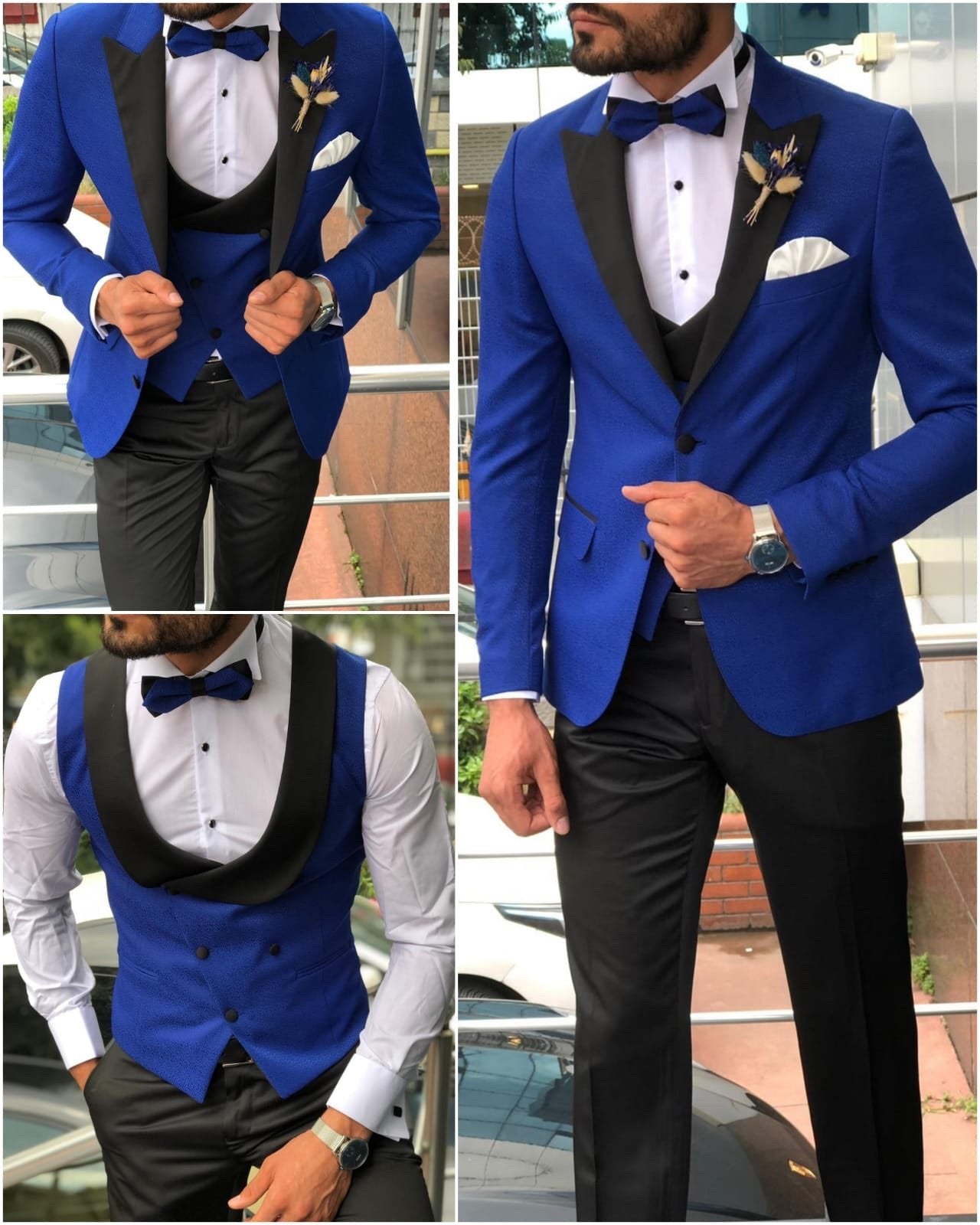 Mark Slim-Fit Tuxedo Vest Sax-baagr.myshopify.com-suit-BOJONI