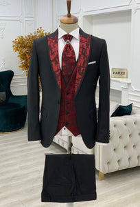 Bojoni Royal Red Slim Fit Tuxedo 