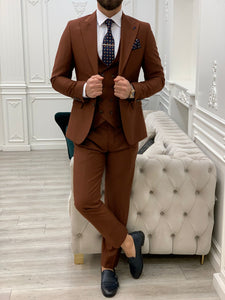 Bojoni Monte Tile  Slim Fit Suit