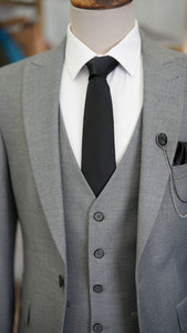 Bojoni Burnley Gray Slim Fit Suit