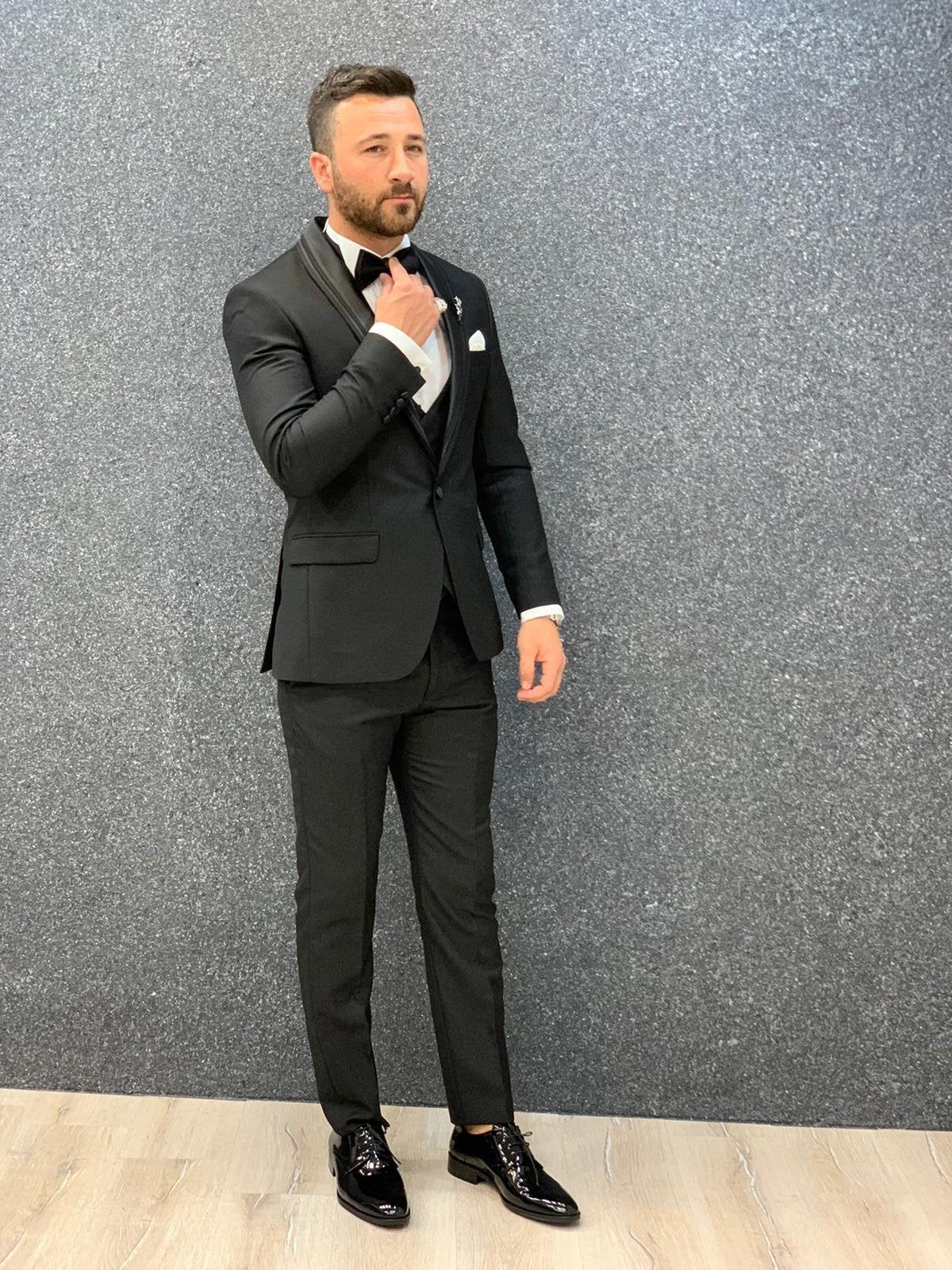 Lanso Slim Fit Tuxedo Black-baagr.myshopify.com-1-brabion